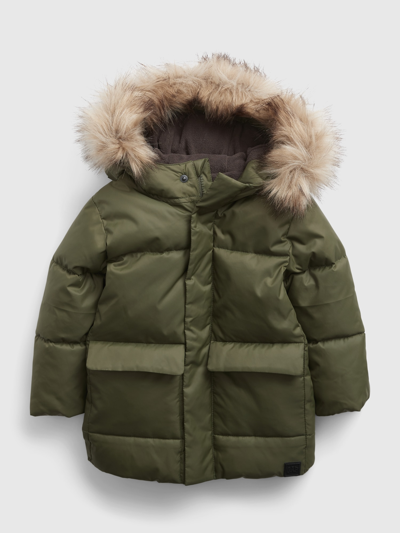 Shop Gap Toddler Heavy Weight Parka Jacket In Army Jacket Green
