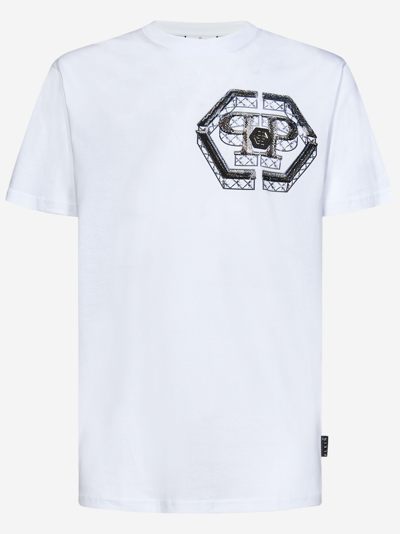 Shop Philipp Plein T-shirt In White