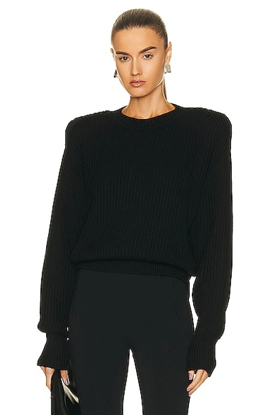 Shop Wardrobe.nyc X Hailey Bieber Hb Knit Sweater In Black