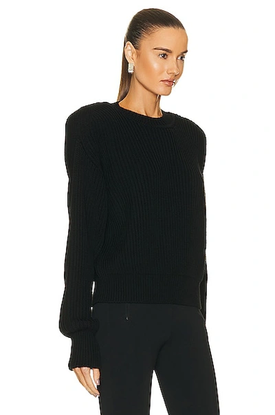 Shop Wardrobe.nyc X Hailey Bieber Hb Knit Sweater In Black