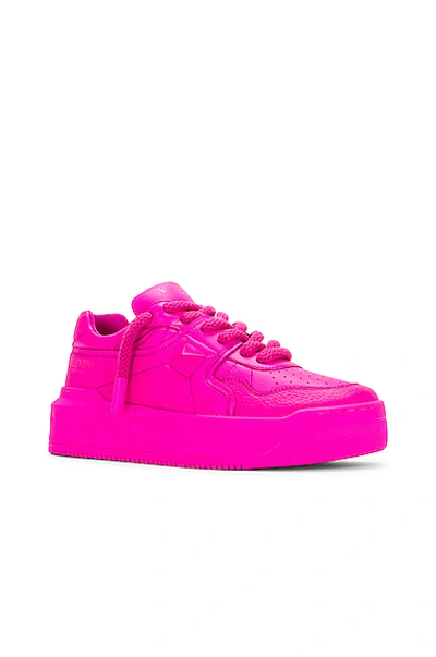 Shop Valentino One Stud Xl Sneaker In Pink Pp