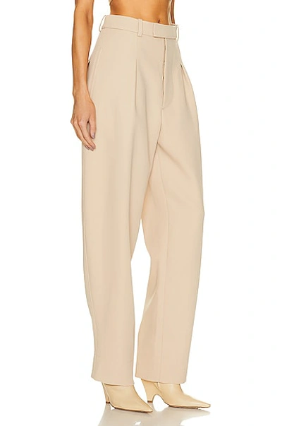 Shop Wardrobe.nyc X Hailey Bieber Hb Trouser In Beige