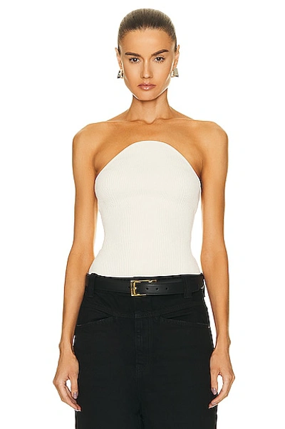 Shop Khaite Jericho Top In Ivory