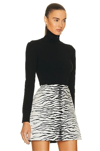 Alaïa Minimalist Turtleneck In Noir
