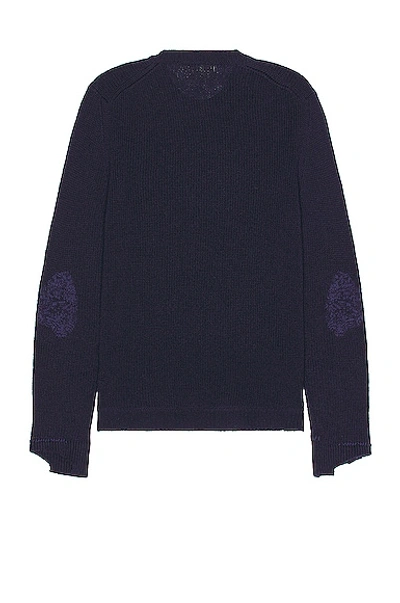 Shop Marni Roundneck Sweater In Ultramarine