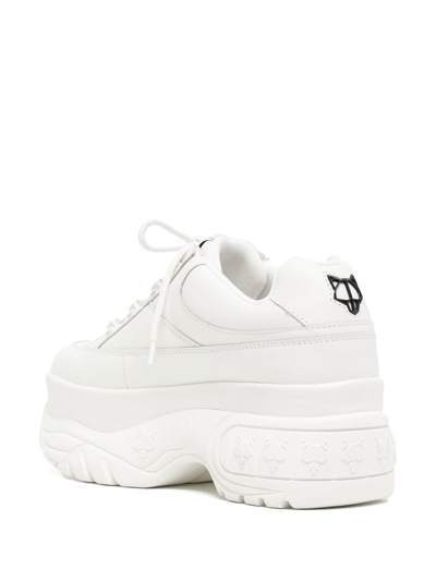 Naked Wolfe Sporty Chunky Platform Sneaker In White
