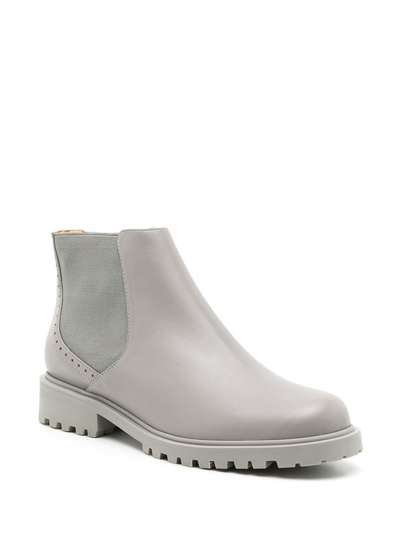 Sarah Chofakian Soul Ankle Boots In Grey