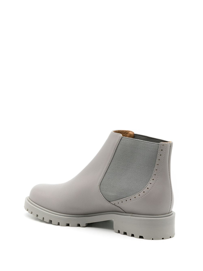 Sarah Chofakian Soul Ankle Boots In Grey