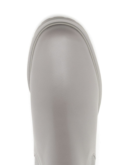 Sarah Chofakian Soul Ankle Boots In Grey
