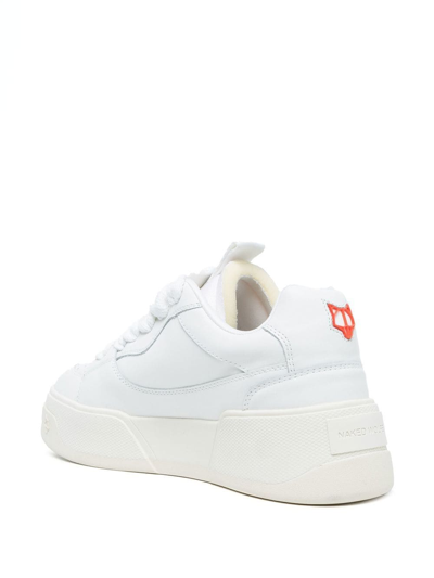 Shop Naked Wolfe Kosa Lace-up Sneakers In White