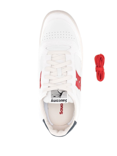Saucony Panelled Low-top Sneakers In White