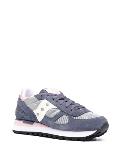 Saucony Panelled Low-top Sneakers In Blue