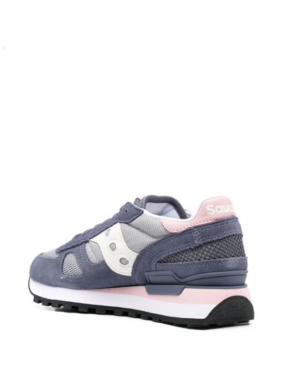 Saucony Panelled Low-top Sneakers In Blue