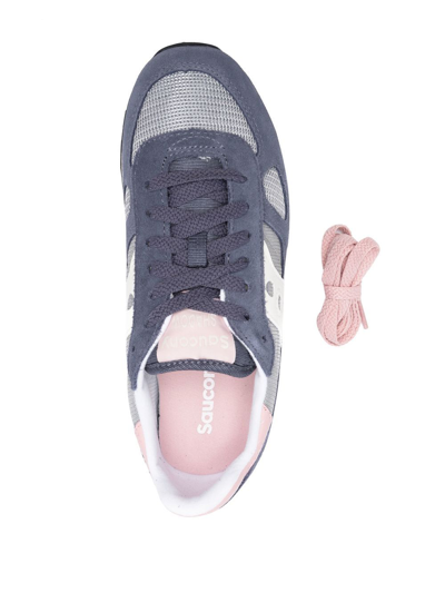 Saucony Panelled Low-top Sneakers In Blue