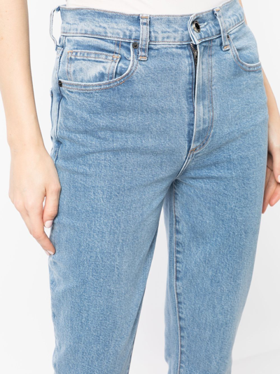 Le Jean Remy High Waist Flare Jeans In Blue