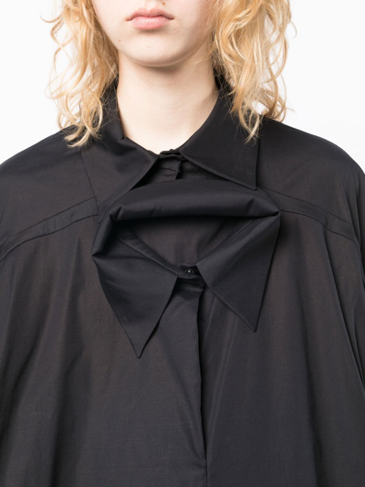 Shop A.w.a.k.e. Layered Long-sleeve Shirt In Black