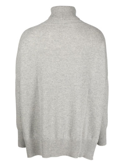 Shop Ma'ry'ya Roll-neck Alpaca-wool Sweater In Grey