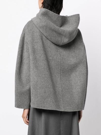 Goen J Zip-up Wool Jacket In Grey