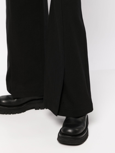 Shop Goen J Wide-leg Cargo Trousers In Black