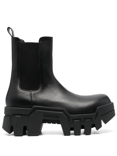 Balenciaga Bulldozer Chelsea Ankle Boots In Black | ModeSens