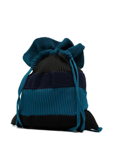 Shop Cfcl Strata Ribbed-knit Backpack In Blue