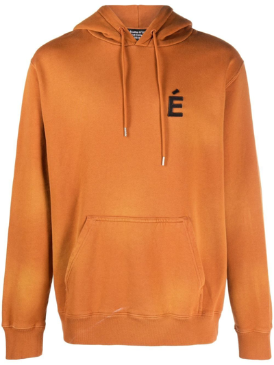 Etudes Studio Etudes Klein Logo Detailed Hoodie In Brown