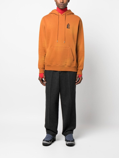 Etudes Studio Etudes Klein Logo Detailed Hoodie In Brown