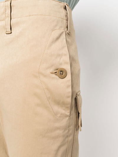 Shop Ten C Straight-leg Cargo Trousers In Neutrals