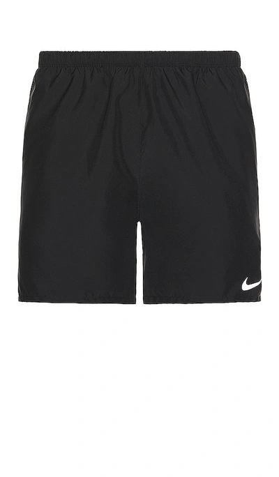 Shop Nike 5 Challenger Short In Black & Reflective Silver