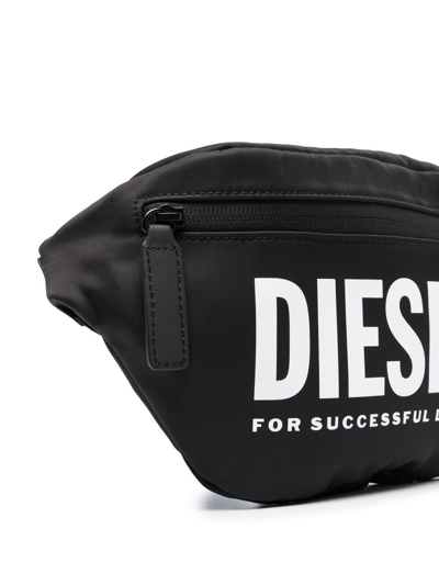 Shop Diesel Logo-print Belt Bag In Black