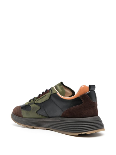 Moma Panelled Lace-up Sneakers In Black