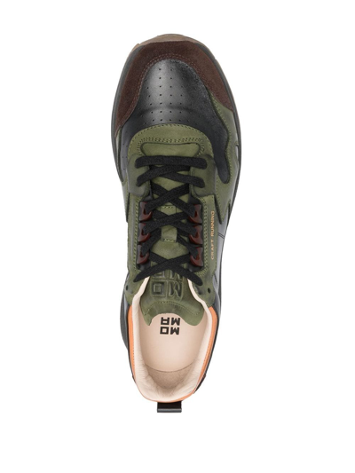 Moma Panelled Lace-up Sneakers In Black