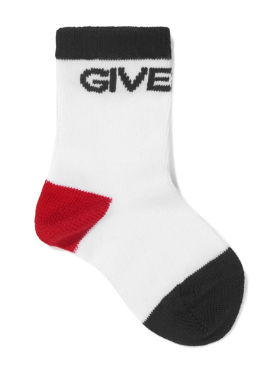 Shop Givenchy Gg-logo Cotton Socks In Black