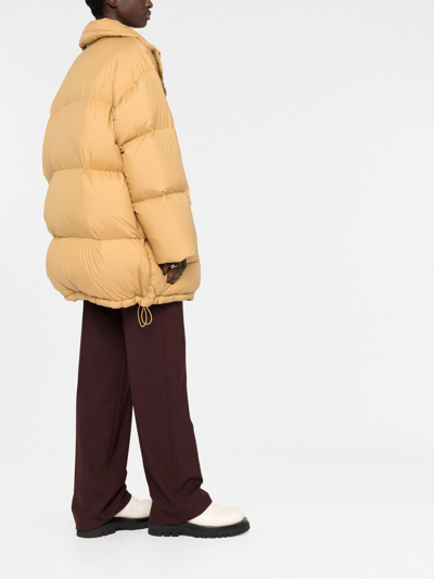 Shop Stand Studio Edna Puffer Coat In Brown