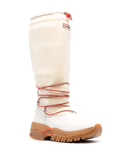 Shop Hunter Wanderer 50mm Boots In Neutrals