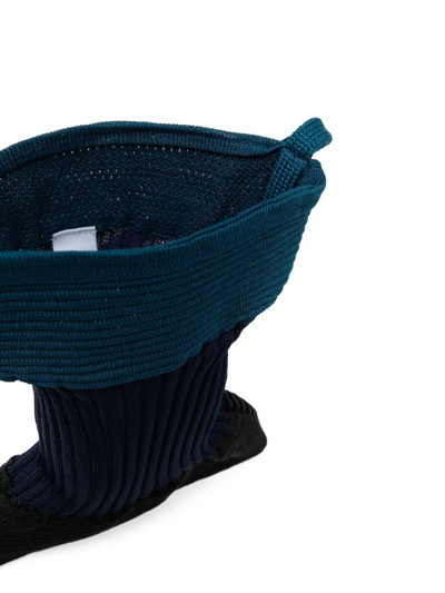 Shop Cfcl Strata Ribbed-knit Crossbody Bag In Blue