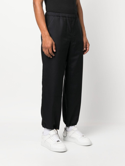 Shop Buscemi Elasticated Track Pants In Blue