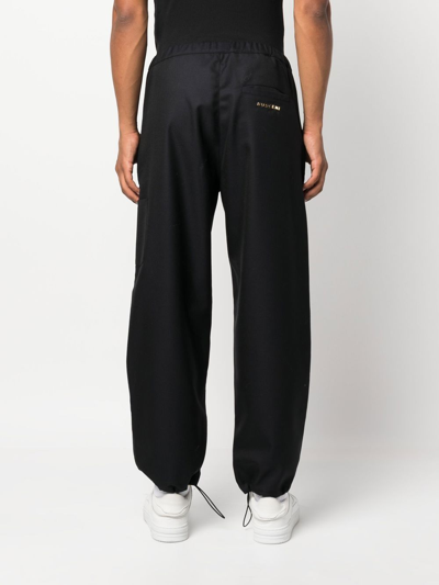 Shop Buscemi Elasticated Track Pants In Blue
