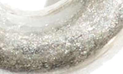 Shop Madewell Chunky Huggie Hoop Earrings In Light Silver Ox