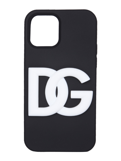 Shop Dolce & Gabbana Iphone 12/12 Pro Cover In Black