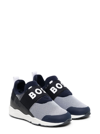 Hugo Boss Sneakers In Blue |