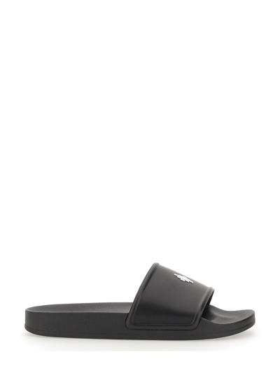 Shop Marcelo Burlon County Of Milan Sandalo Slide County Cross In Black