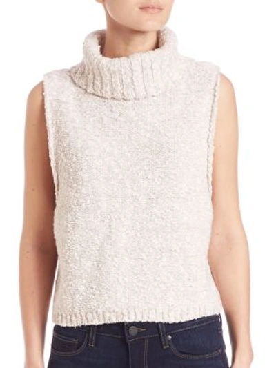 Free People Little White Lies Sweater Vest In Oatmeal