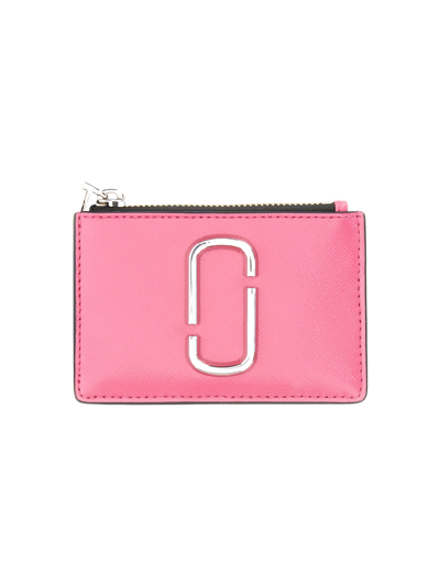 Marc Jacobs Snapshot Wallet In Fuchsia