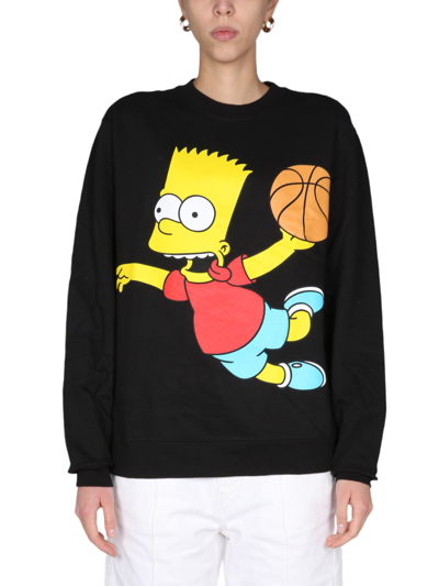 Shop Chinatown Market X The Simpsons "air Bart" Sweatshirt In Black