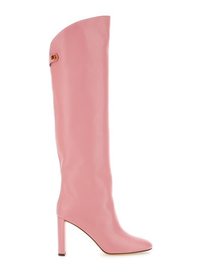 Shop Skorpios Adriana Boot In Pink