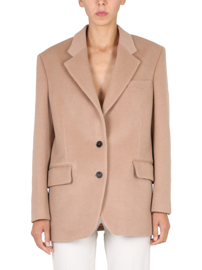 Shop Stella Mccartney Single-breasted Jacket In Beige