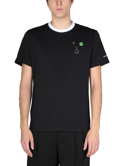 Shop Raf Simons Slim Fit T-shirt In Black