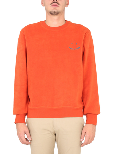 Shop Ps By Paul Smith Sweatshirt With Logo In Orange