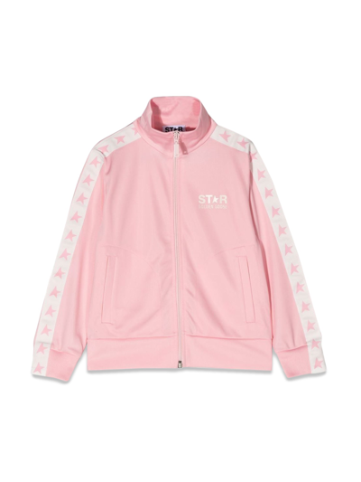 Shop Golden Goose Triacetate Jacket With Logo In Pink